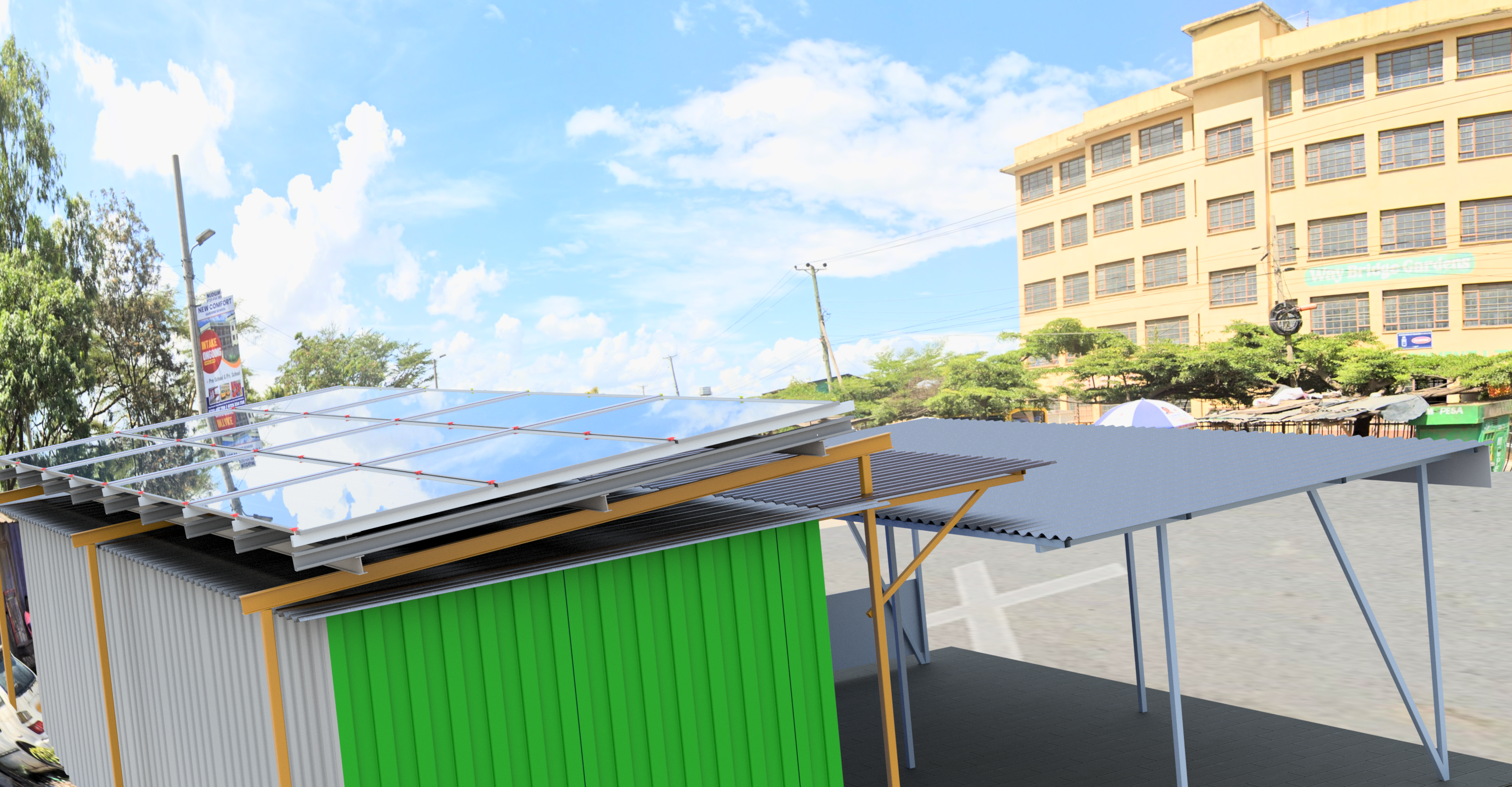 Rendered Structural Installation